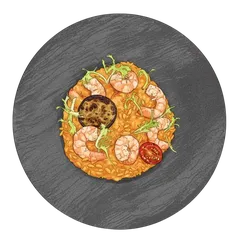 Amber Prawn Risotto